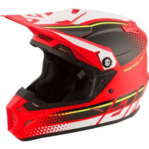 Answer - Answer AR5 Korza Helmet - 0411-0623-0951 - Red/Black/White - X-Small