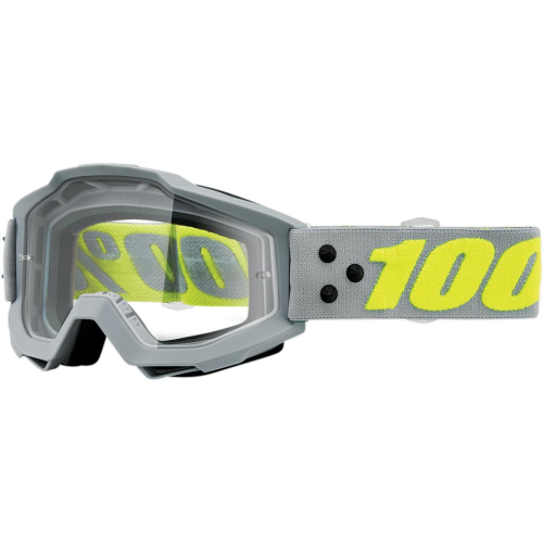 100% - 100% Accuri Berlin Goggles - 50200-321-02 - Berlin / Gray/Fluorescent Yellow / Clear Lens - OSFA
