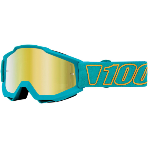 100% - 100% Accuri Galak Goggles - 50210-319-02 - Galak Aqua/Orange / Gold Mirror Lens - OSFM