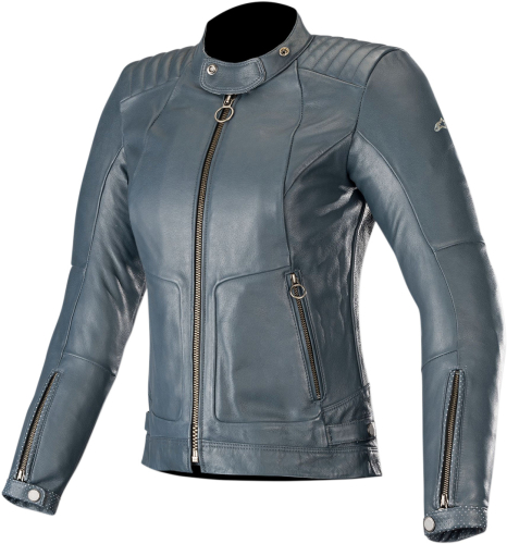 Alpinestars - Alpinestars Gal Womens Leather Jacket - 3117819-7014-XS - Mood Indigo - X-Small