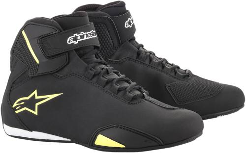 Alpinestars - Alpinestars Sektor Shoes - 2515518155-12.5 - Black/Yellow Fluo - 12.5