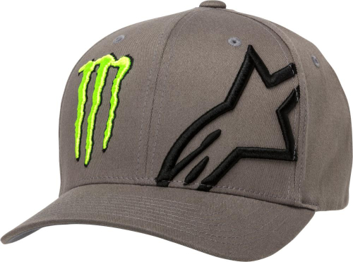 Alpinestars - Alpinestars Monster Corp Hat - 1M09-97650-11-L/X - Heather Gray - Lg-XL