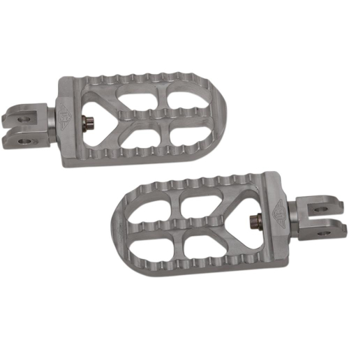 Joker Machine - Joker Machine Adjustable Serrated Long Footpegs - Raw Aluminum - 08-56-6