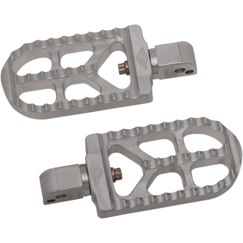 Joker Machine - Joker Machine Adjustable Serrated Long Footpegs - Raw Aluminum - 08-56-7