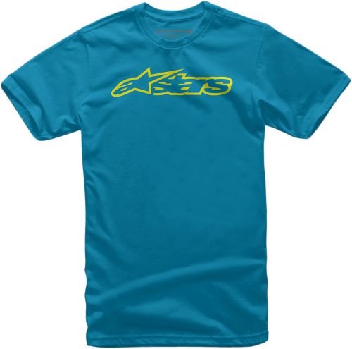 Alpinestars - Alpinestars Blaze Youth T-Shirt - 3038-72000-7955-L - Royal/Yellow - Large
