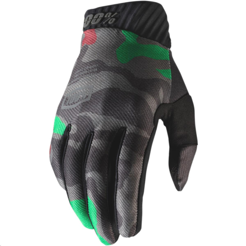 100% - 100% Ridefit Gloves - 10014-259-10 - Black/Camo - Small