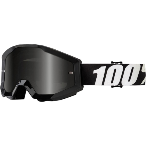 100% - 100% Strata Sand Outlaw Goggles - 50440-233-02 - Outlaw Black/White/Gray / Smoke Lens - OSFM