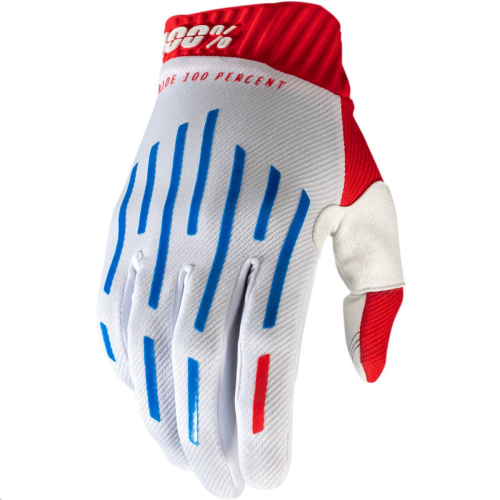 100% - 100% Ridefit Gloves - 10014-280-11 - Red/White/Blue - Medium