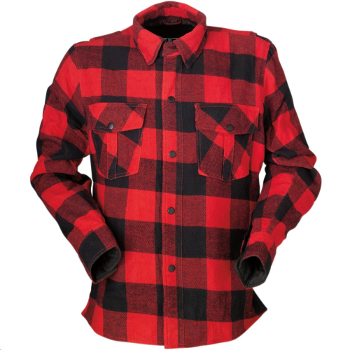 Z1R - Z1R The Duke Flannel Shirt - 3040-2814 - Red/Black - Small
