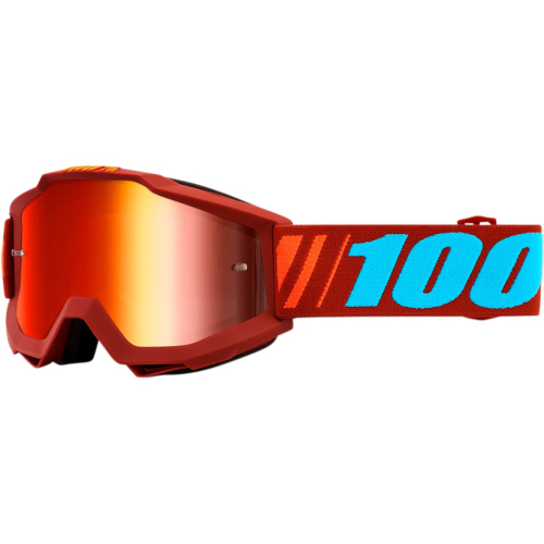 100% - 100% Accuri Dauphine Goggles - 50210-346-02 - Dauphine/Red/Teal / Red Lens - OSFM