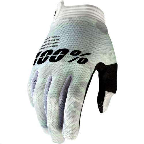 100% - 100% I-Track Gloves - 10015-085-11 - White Camo - Medium