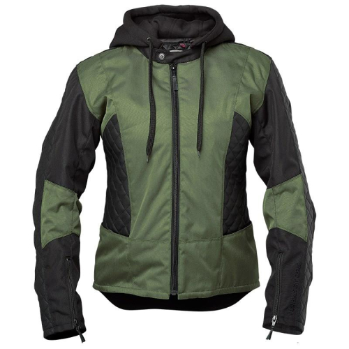 Speed & Strength - Speed & Strength Minx Leather/Textile Jacket - 1101-1232-0355 - Olive - 2XL