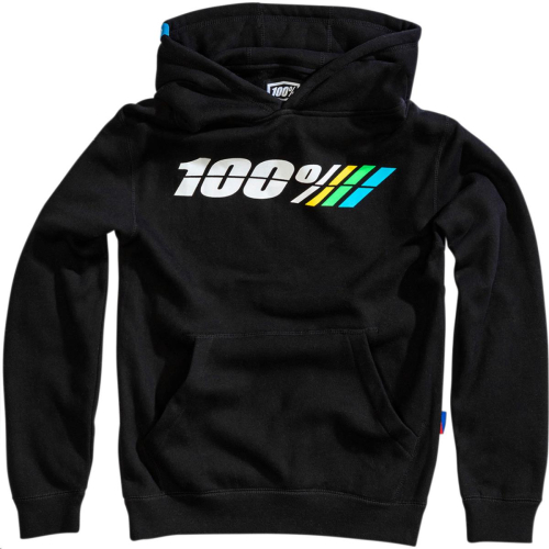 100% - 100% Matorrad Pullover Youth Hoody - 34126-001-06 - Black - Large