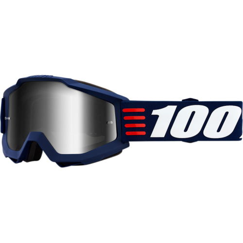 100% - 100% Accuri Art Deco Goggles - 50210-348-02 - Art Deco/Black/White/Red / Silver Lens - OSFM