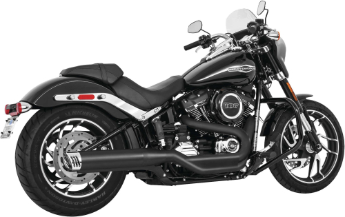 Freedom Performance - Freedom Performance Exhaust Racing Slip-On - Black/Chrome - HD00909