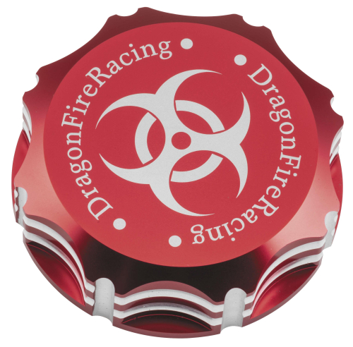 Dragonfire Racing - Dragonfire Racing Billet Gas Cap - Biohazard Red - 04-1802