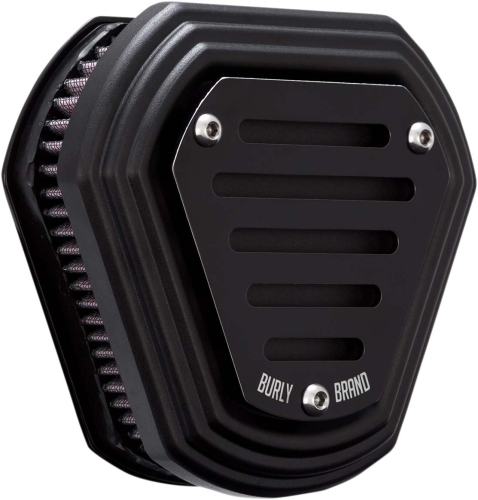 Burly Brand - Burly Brand Hex Air Cleaner - Black - B09-0012B