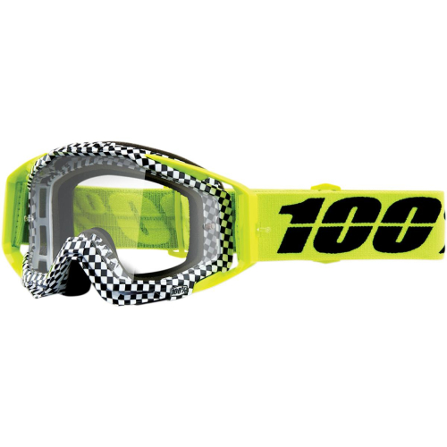 100% - 100% Racecraft Andrea Goggles - 50100-315-02 - Andrea/Fluorescent Yellow/Black / Clear Lens - OSFM