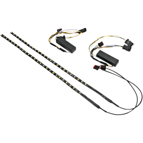 Custom Dynamics - Custom Dynamics Batwing Low-Profile LED Fairing Trim - CD-BFT-SLIM-14