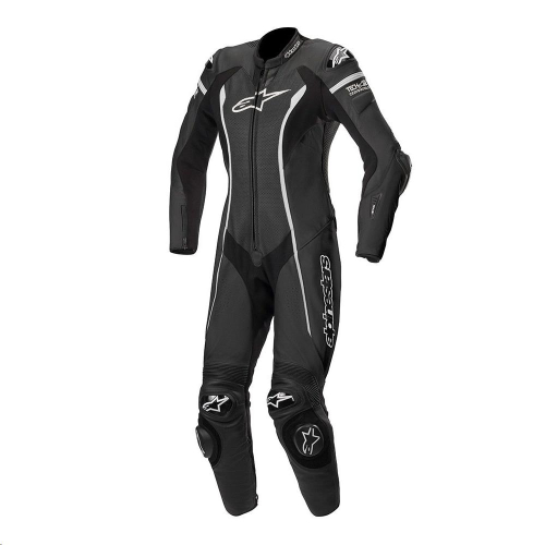 Alpinestars - Alpinestars Stella Missile Tech-Air Compatible Womens Leather Suit - 3180119-12-48 - Black/White - 48