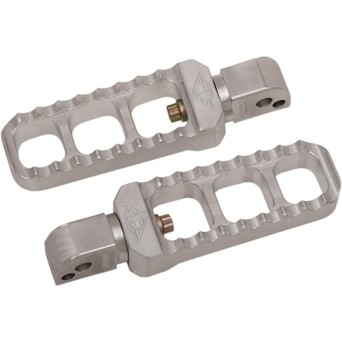 Joker Machine - Joker Machine Adjustable Serrated Narrow Footpegs - Raw Aluminum - 08-61-7