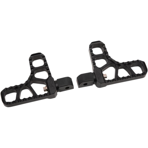 Joker Machine - Joker Machine Adjustable Serrated Heel Footpegs - Black anodized - 08-62-7B