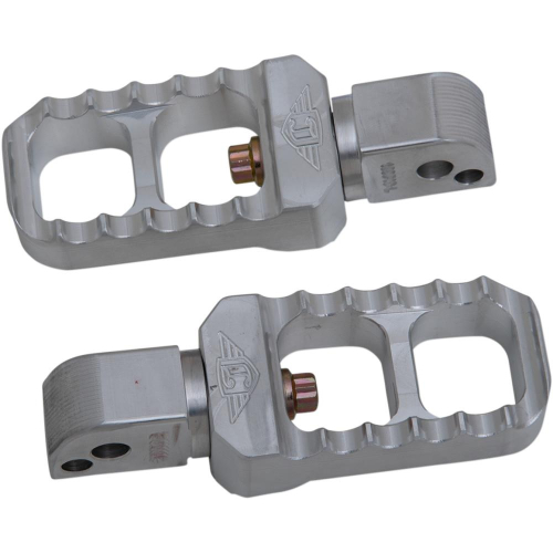 Joker Machine - Joker Machine Adjustable Serrated Long Footpegs - Raw Aluminum - 08-642-7