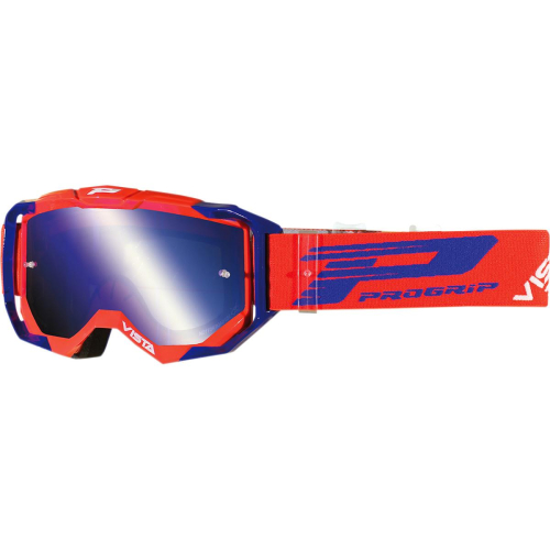Pro Grip - Pro Grip 3303 Vista Goggles - PZ3303RBFL - Red/Blue / Mirrored Lens - OSFA
