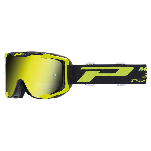 Pro Grip - Pro Grip 3404 Menace Goggles - PZ3400GFFL - Black/Yellow / Yellow Lens - OSFA