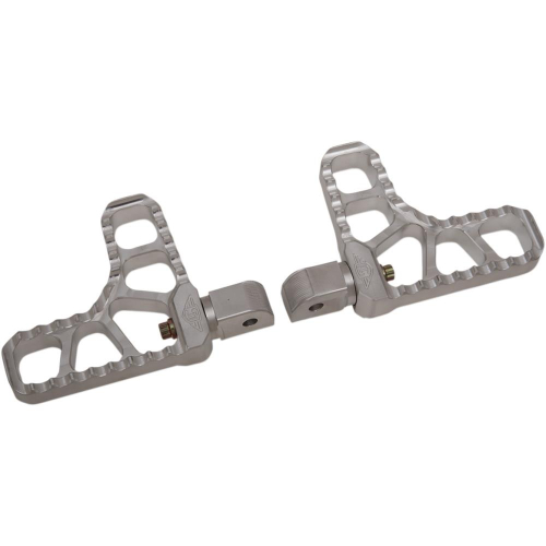 Joker Machine - Joker Machine Adjustable Serrated Heel Footpegs - Raw Aluminum - 08-62-7