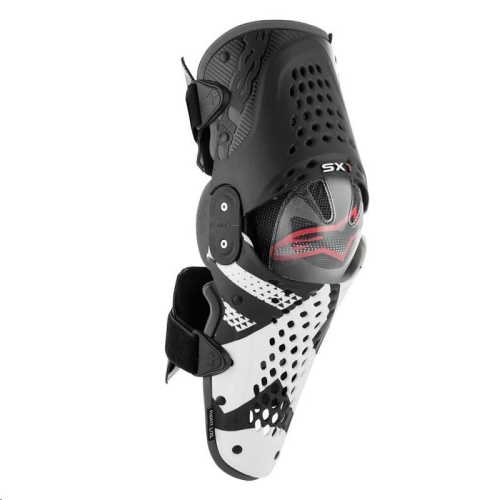 Alpinestars - Alpinestars SX-1 Knee Guard - 6506316-123-2XL - Black/White/Red - 2XL
