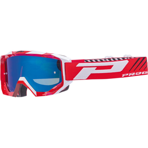 Pro Grip - Pro Grip 3200 MX Enduro Goggles - PZ3200RBFL - Red / Clear Light Sensitive Lens - OSFA