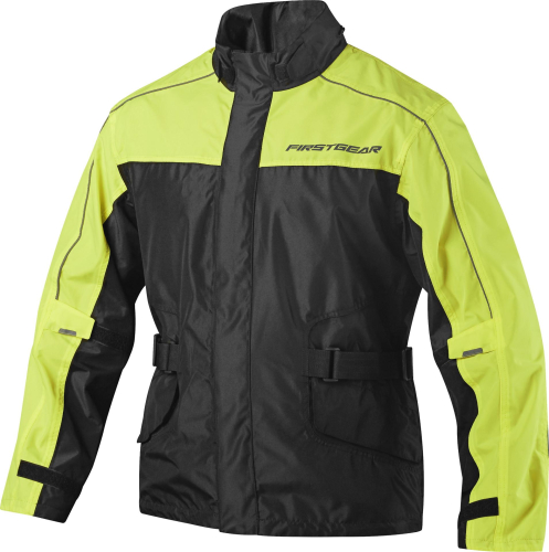 Firstgear - Firstgear Rainman Rain Jacket - 1001-0225-4852 - Black/Hi-Vis - Small