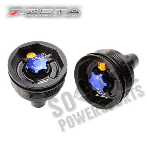 ZETA - ZETA Fork Caps -  Black - ZE56-10180