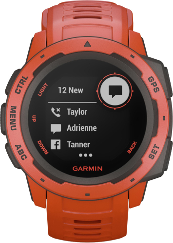 Garmin - Garmin Instinct Watch - Flame Red - 010-02064-02