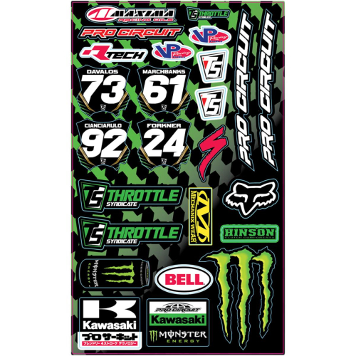 N-Style - N-Style Pro Circuit Universal Decal Sheets - TS30-1058