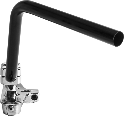 West-Eagle Motorcycle Products - West-Eagle Motorcycle Products 1in. Stainless Steel with Dimples Heavens Bar - 7in. - Satin Black - 0844-BK
