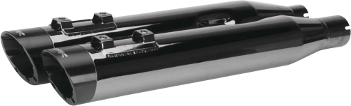 Two Brothers Racing - Two Brothers Racing Touring Black Chrome Slip-On - Slash - 005-456D-BCS