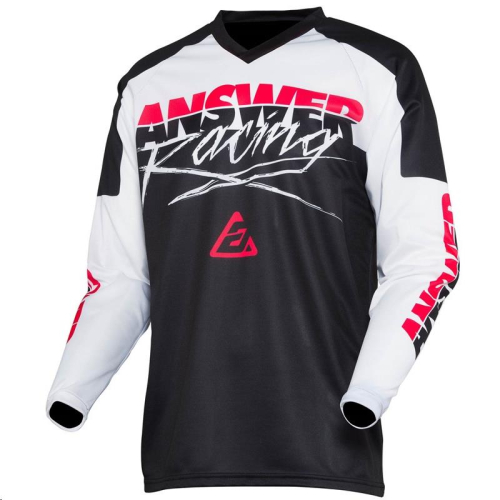 Answer - Answer Syncron Pro Glo Jersey - 0409-0956-2155 - White/Black/Pink - X-Large