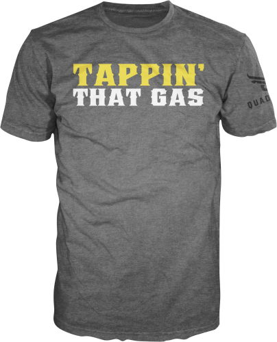 QuadBoss - QuadBoss Tappin Gas Tee - 3600-GAS-L - Gray - Large