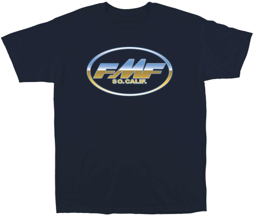 FMF Racing - FMF Racing Chromed T-Shirt - HO8118903-NVY-MD - Navy - Medium