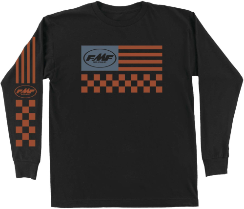 FMF Racing - FMF Racing Glory Long Sleeve Tee - HO8119902-BLK-SM - Black - Small