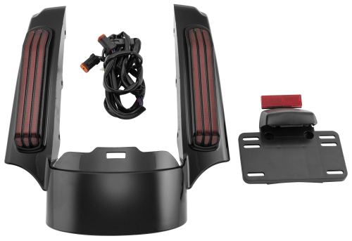 Namz - Namz Rear Fender Fascia Kit with Turn Signals - Red Lens - LLC-RFF-02