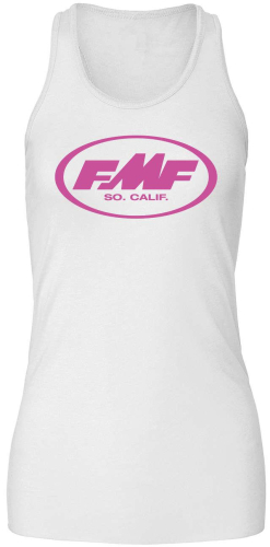 FMF Racing - FMF Racing Pristine Womens Tank - SP8423902-WHT-WXL - White - X-Large
