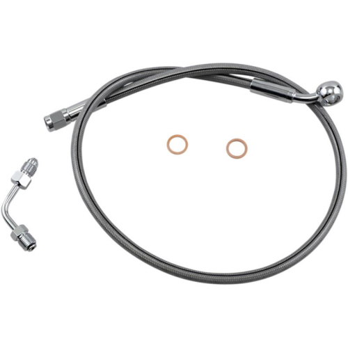 Magnum - Magnum Clear Coated XR Stainless Upper Front Brakeline Kit - 27in. Total Length - SSC1501-27