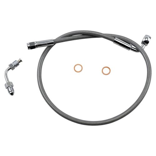 Magnum - Magnum Clear Coated XR Stainless Upper Front Brakeline Kit - 27in. Total Length - SSC1502-27