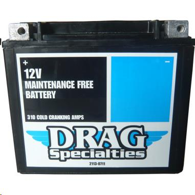 Drag Specialties - Drag Specialties AGM Maintenance-Free Battery - 2113-0711