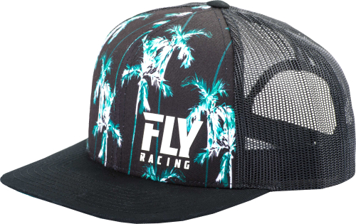 Fly Racing - Fly Racing Paradise Hat - 351-0890 - Black/Teal - OSFM