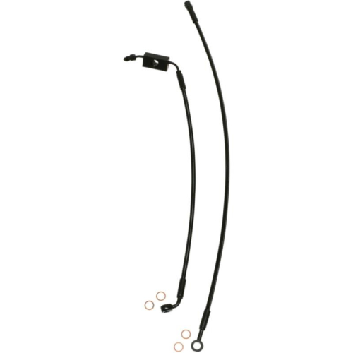 Magnum - Magnum Black Coated XR Stainless Front Brakeline Kit with Black Fittings - 25in. Total Length - SBB1326-25