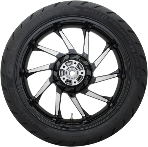 Coastal Moto - Coastal Moto Precision Cast Hurricane 3D Front Wheel with Tire - 21in. x 3.5in. - Black - METHUR213BC